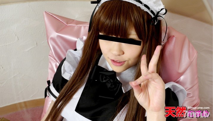 10musume-101014_01 - Gokkun for the first time in a maid outfit