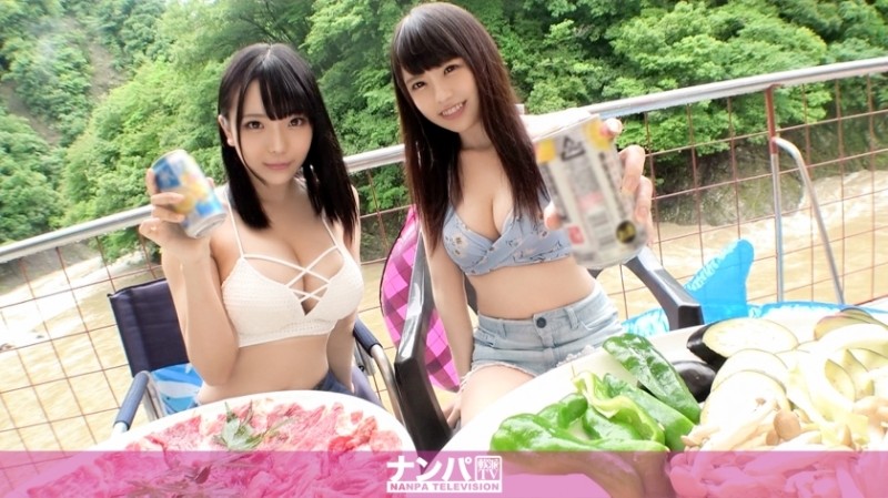 200GANA-2323 - Seriously flirty, first shot.  - 1509 Picking up a pair of girls standing in a campsite where muddy water flows due to heavy rain!  - W