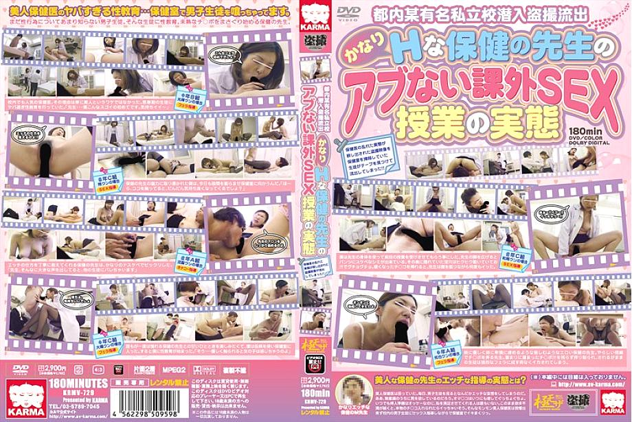 KRMV-729 Peeping Footage Leaked From A Certain Famous Private School In Tokyo The Reality Of A Pretty Lewd Health Teacher's Absurd Extracurricula